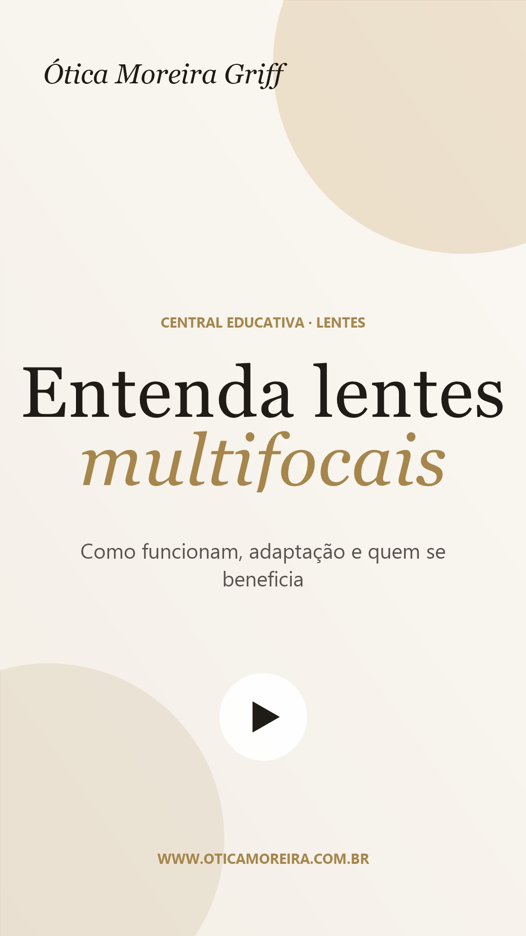 Capa do vídeo sobre lentes multifocais